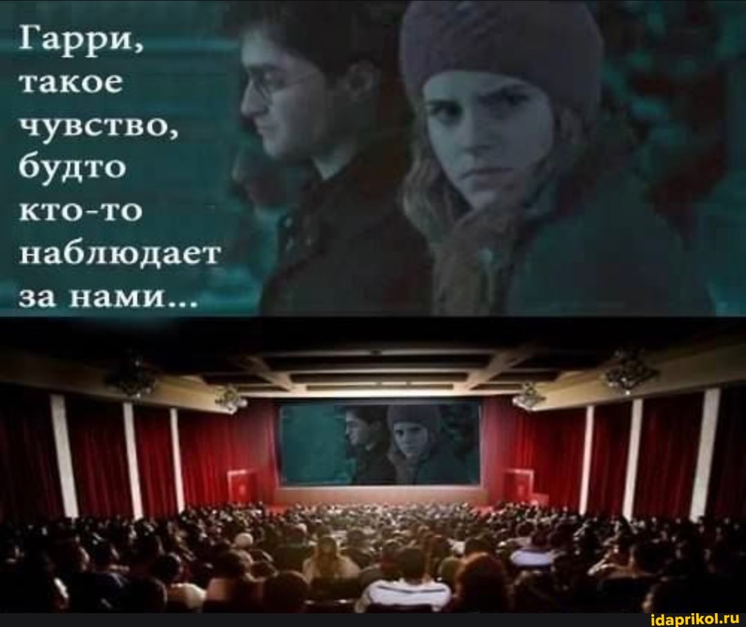 Гарри, такое чувство, будто
кто-то наблюдает
за нами...