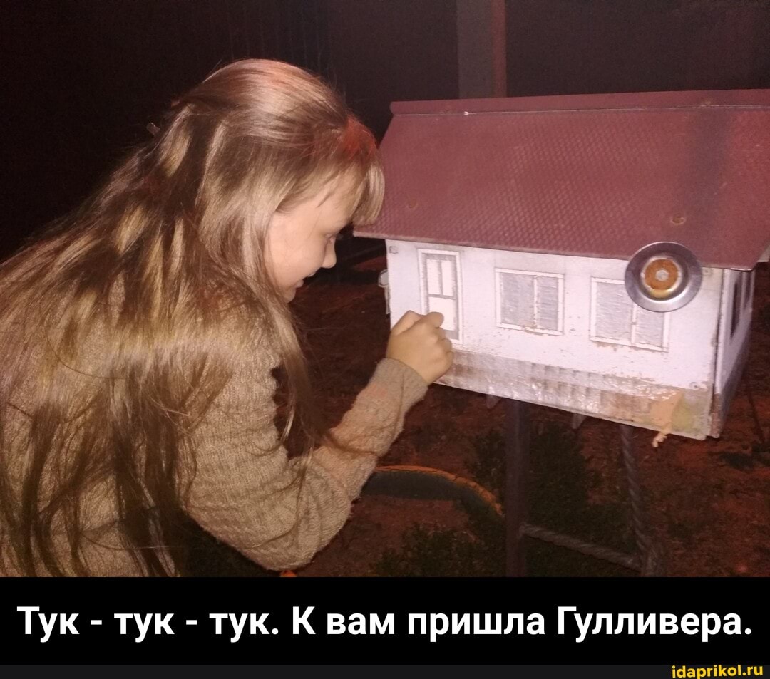 Тук - тук - тук. К вам пришла Гулливера. - Тук - тук - тук. К вам пришла Гулливера.