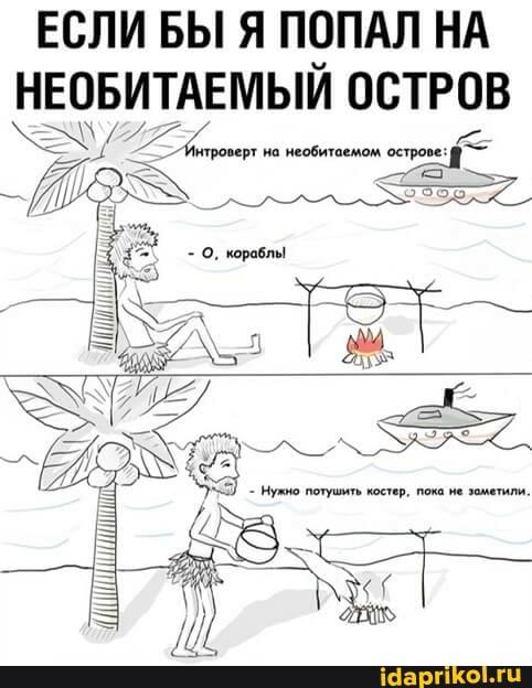 ЕСЛИ БЫ Я ПОПАЛ НА
НЕОБИТАЕМЫЙ ОСТРОВ