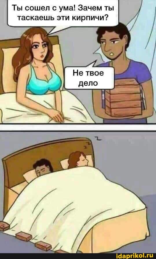 Ты сошел с ума! Зачем ты таскаешь эти кирпичи?