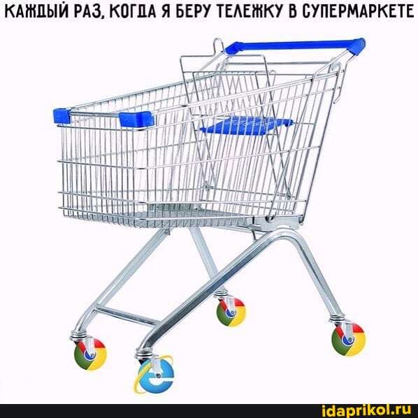 КАМШЫЙ РАЗ, КОГДА Я БЕРУ ТЕЛЕЖКУ В СУПЕРМАРКЕТЕ