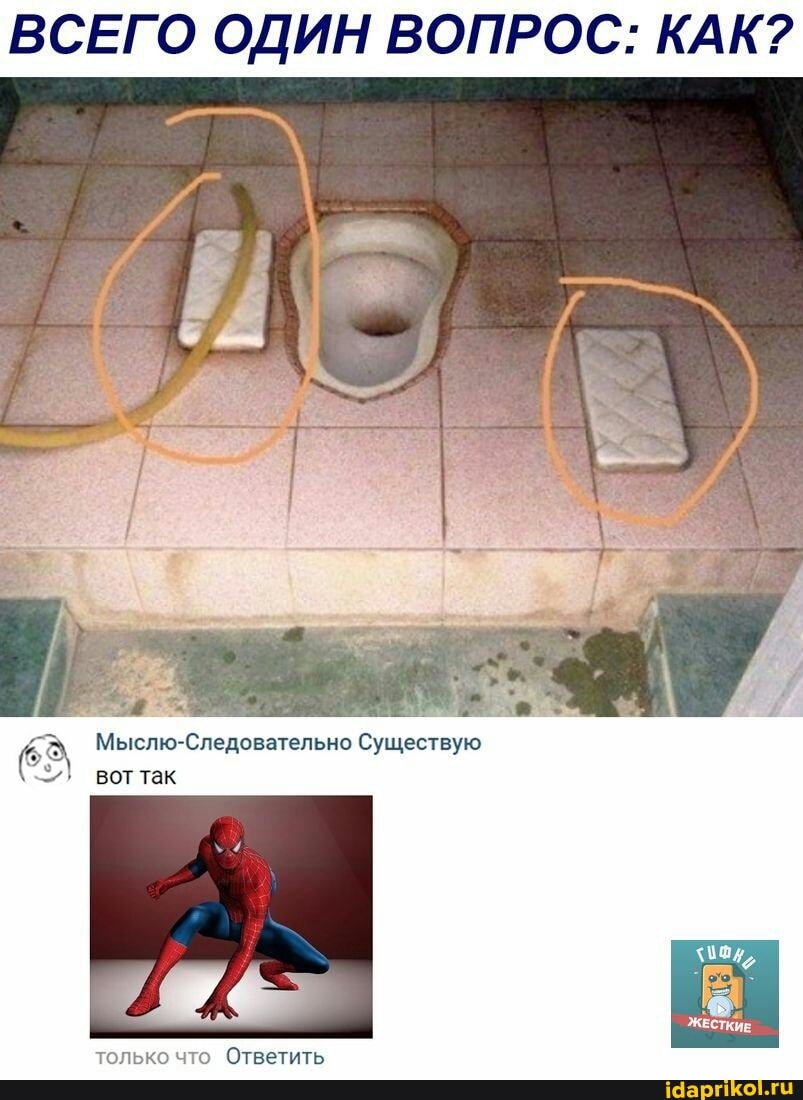 ВСЕГО ОДИН ВОПРОС: КАК?
Мыслю-Следовательно Существую вот так
ЖЕСТКИЕ
только что Ответить