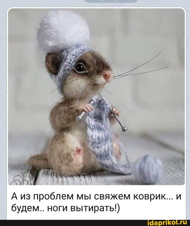 А из проблем мы свяжем коврик... и будем.. ноги вытирать!)