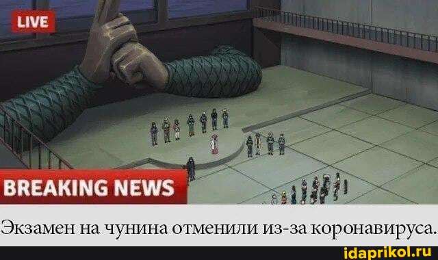 Экзамен на чунина отменили из-за коронавируса.