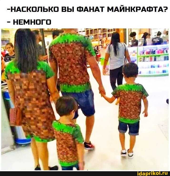 -НАСКОЛЬКО ВЫ ФАНАТ МАЙНКРАФТА?
- НЕМНОГО