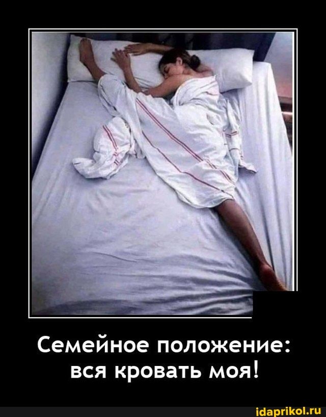Семейное положение: вся кровать моя!