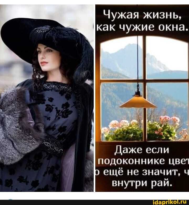 Чужая жизнь, как чужие окна.
Даже если
I подоконнике цвет ещё не значит, ч внутри рай.