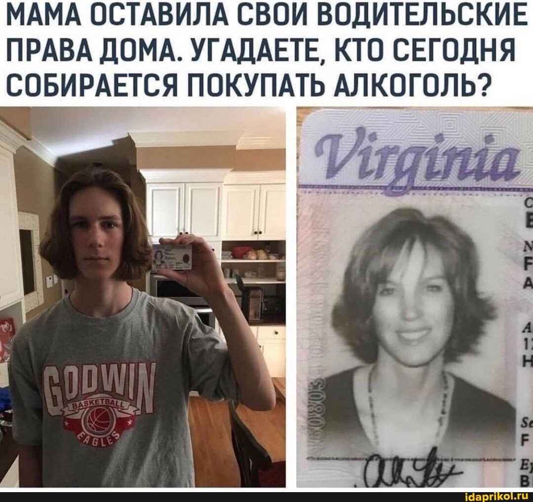 МАМА ОСТАВИЛА СВОИ ВОДИТЕЛЬСКИЕ ПРАВА ДОМА. УГАДАЕТЕ, КТО СЕГОДНЯ СОБИРАЕТСЯ ПОКУПАТЬ АЛКОГОЛЬ?