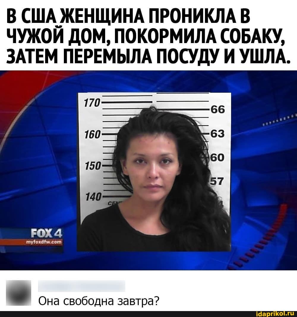 В США ЖЕНЩИНА ПРОНИКЛА В ЧУЖОЙ ДОМ, ПОКОРМИЛА СОБАКУ,
ЗАТЕМ ПЕРЕМЫЛА ПОСУДУ И УШЛА.
