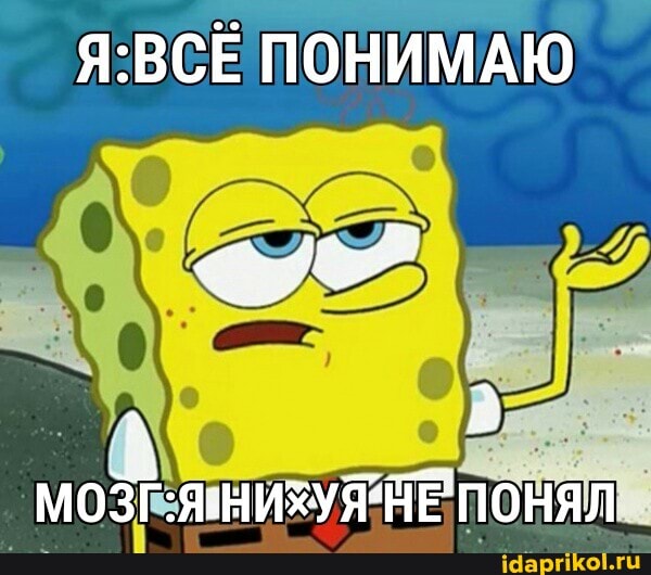 Я:ВСЕ ПОНИМАЮ