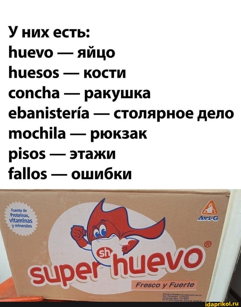 У них есть:
Вчеуо - яйцо
- кости
сопспа - ракушка
ебап! <{ета - столярное дело тосИНа - рюкзак
- этажи
- ошибки