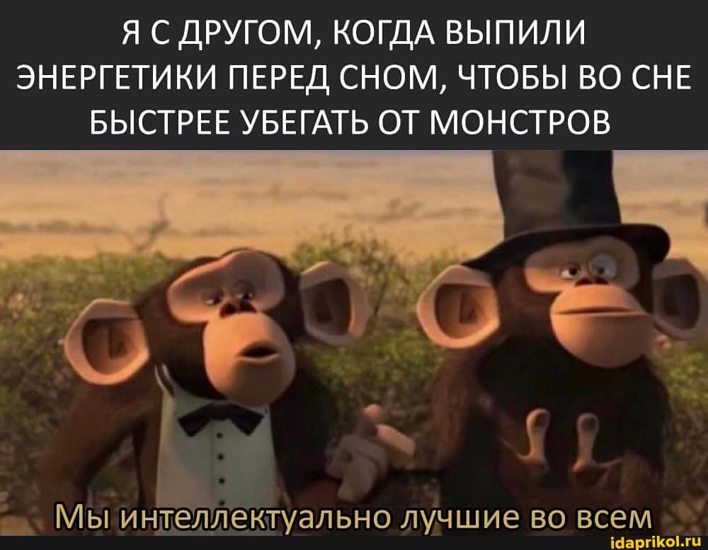 Я С ДРУГОМ, КОГДА ВЫПИЛИ ЭНЕРГЕТИКИ ПЕРЕД СНОМ, ЧТОБЫ ВО СНЕ БЫСТРЕЕ УБЕГАТЬ ОТ МОНСТРОВ
мата