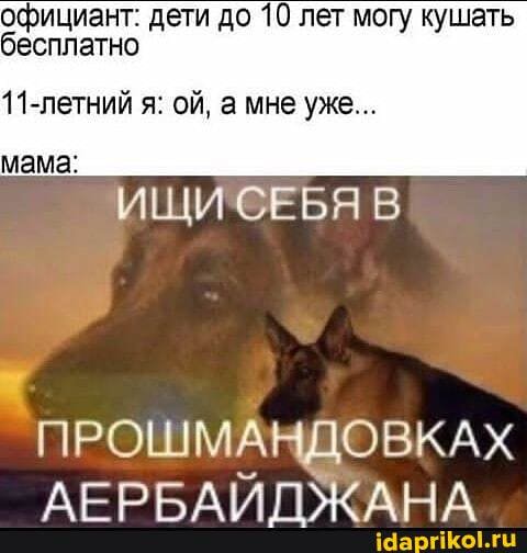 официант: дети до 10 лет могу кушать
бесплатно
7
АЕРБАЙДЖАНА