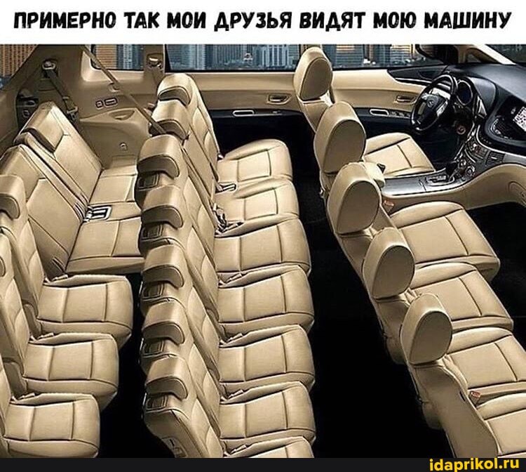 ПРИМЕРНО ТАК МОИ ДРУЗЬЯ ВИДЯТ МОЮ МАШИНУ