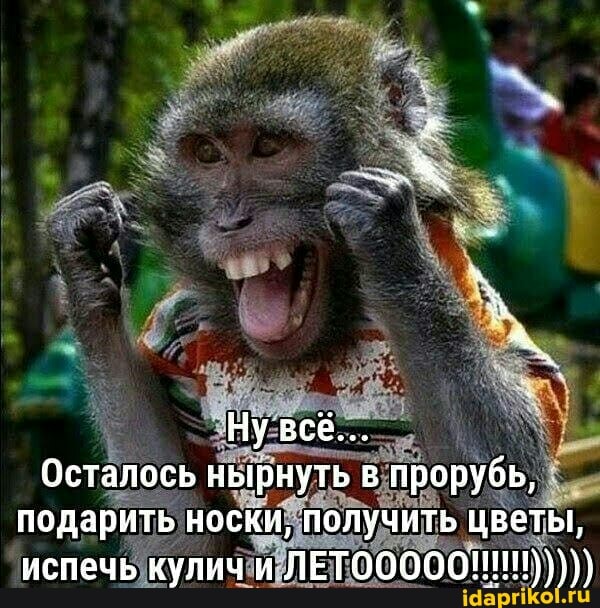 Ну всё...
Осталось нырнуть в прорубь, подарить носки, получить цветы,
'испечь куличи