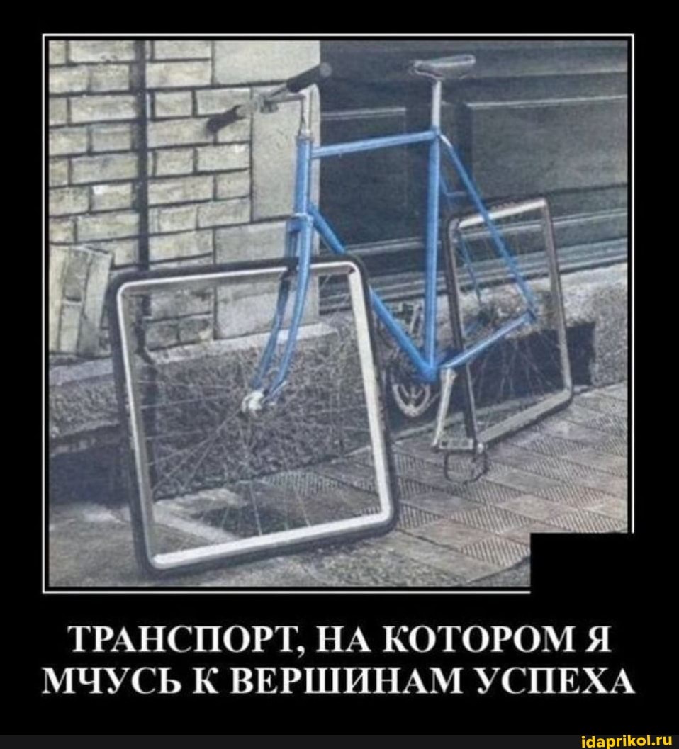 ТРАНСПОРТ, НА КОТОРОМ Я МЧУСЬ К ВЕРШИНАМ УСПЕХА