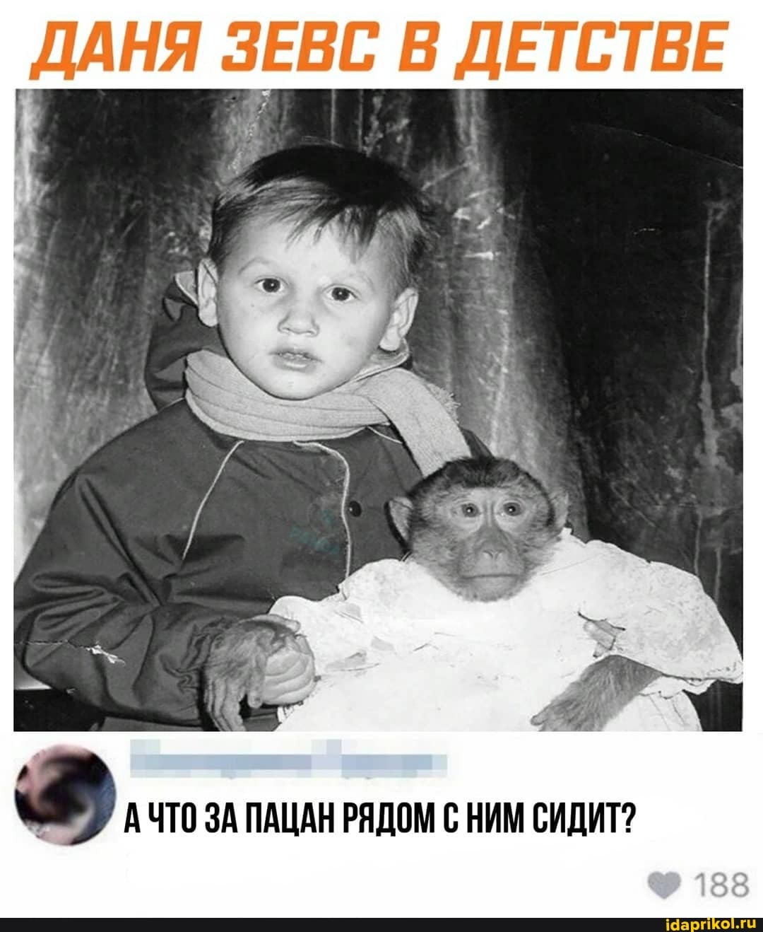 ДАНЯ ЗЕВС В ДЕТСТВЕ
АЧТО ЗА ПАЦАН РЯДОМ С НИМ СИДИТ?