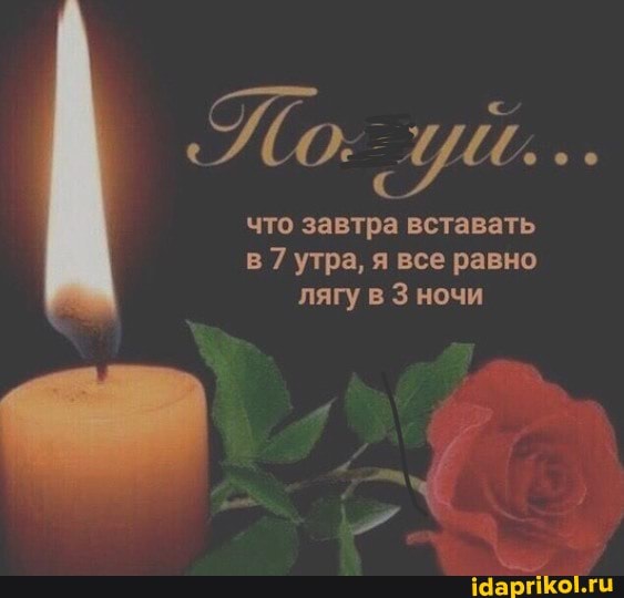 завтра
в 7 утра, я все равно
лягу в 3 ночи
