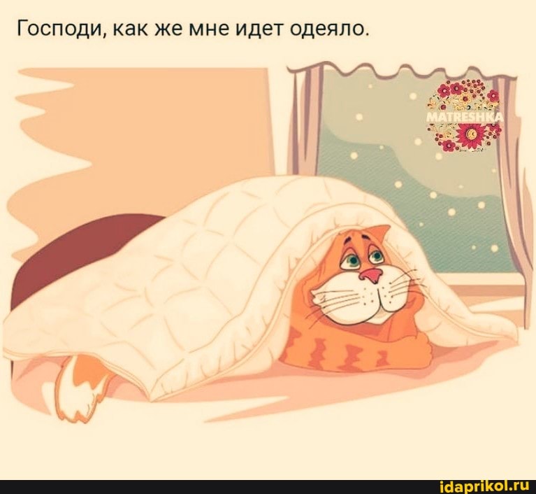 Господи, как же мне идет одеяло.