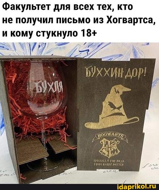 Факультет для всех тех, кто не получил письмо из Хогвартса, и кому стукнуло 18+