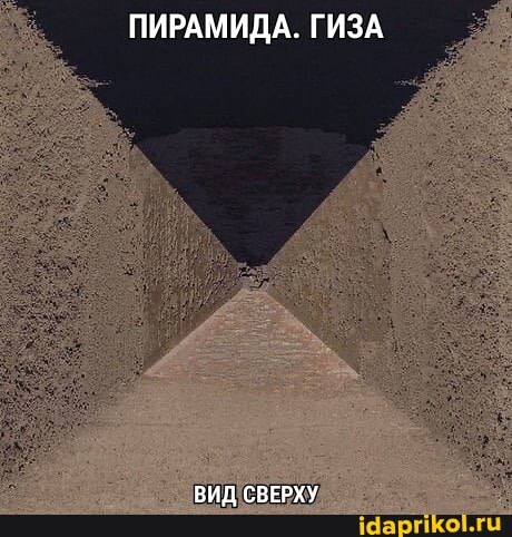 ПИРАМИДА. ГИЗА
ВИД СВЕРХУ