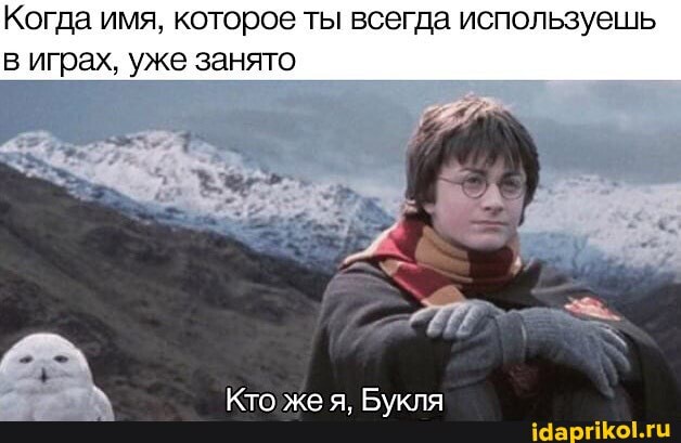 Когда имя, которое ты всегда используешь в играх, уже занято