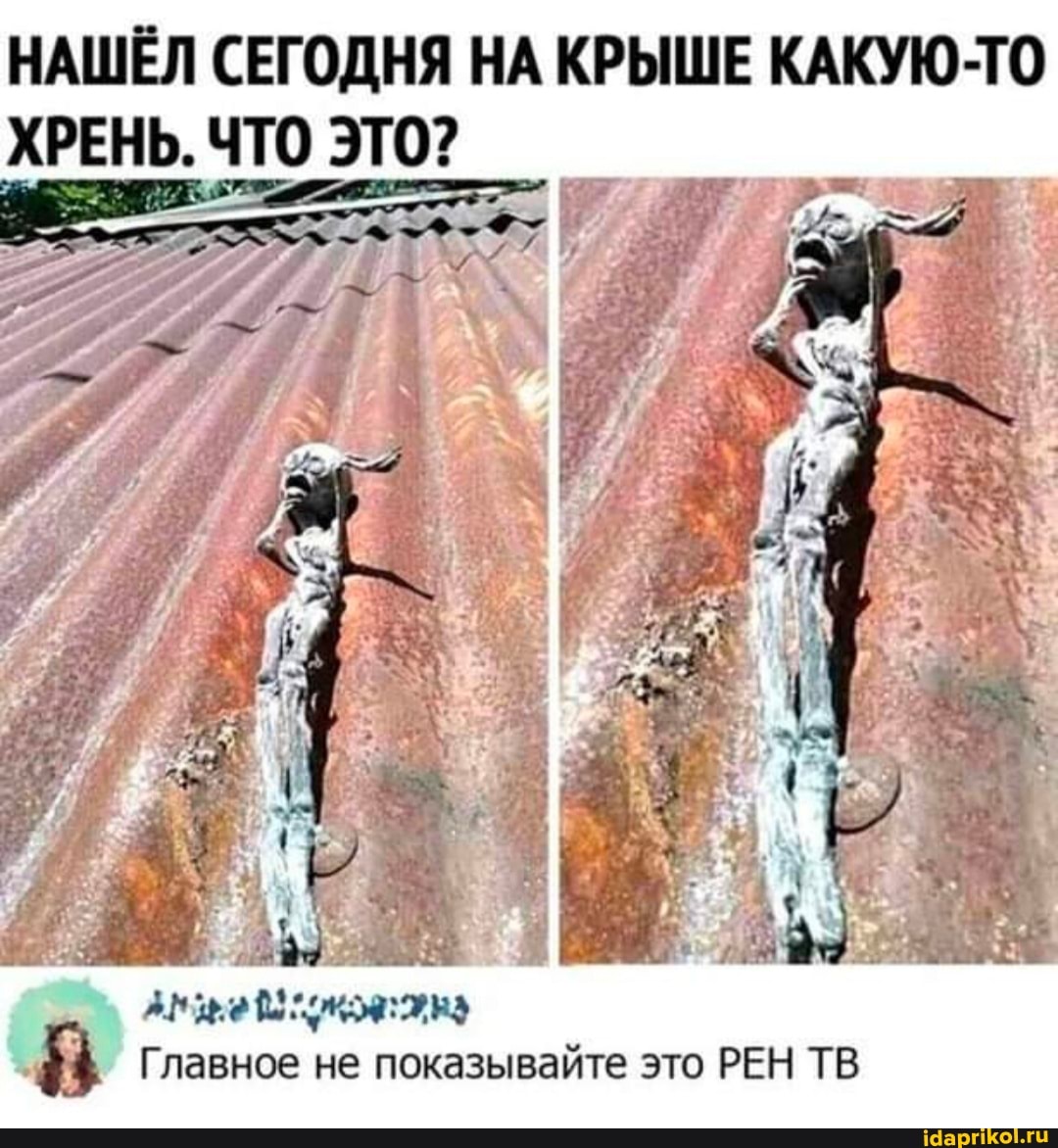 НАШЁЛ СЕГОДНЯ НА КРЫШЕ КАКУЮ-ТО ХРЕНЬ. ЧТО ЭТО?
Главное не показывайте это ВЕН ТВ