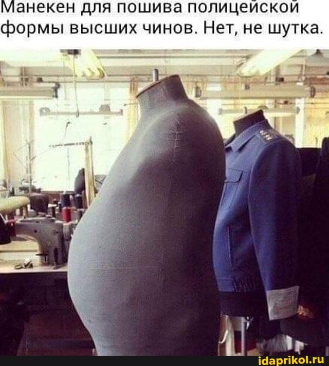 Манекен для пошива полицеискои формы высших чинов. Нет, не шутка.