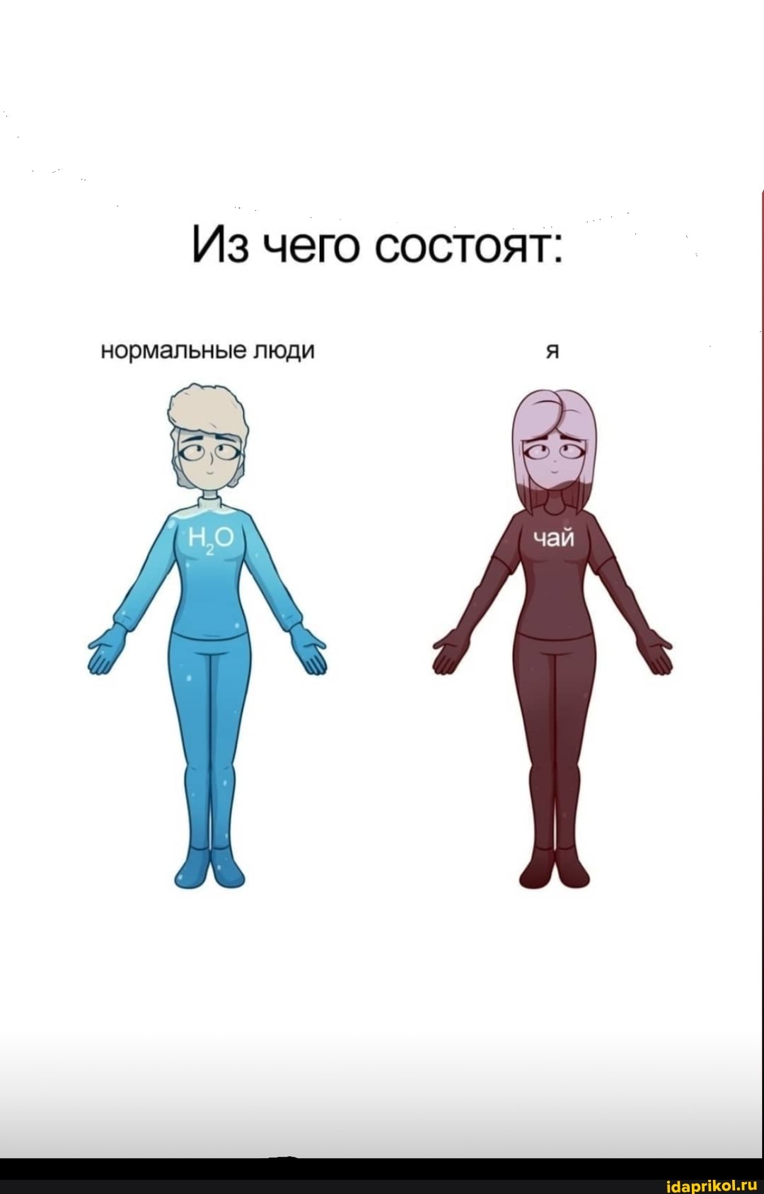 Из чего состоят:
нормальные люди