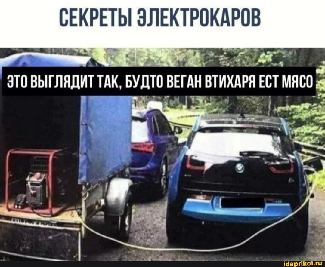 СЕКРЕТЫ ЭЛЕКТРОКАРОВ
ЭТО ВЫГЛЯДИТ ТАК. БУДТО ВЕГАН ВТИХАРЯ ЕСТ МЯСО