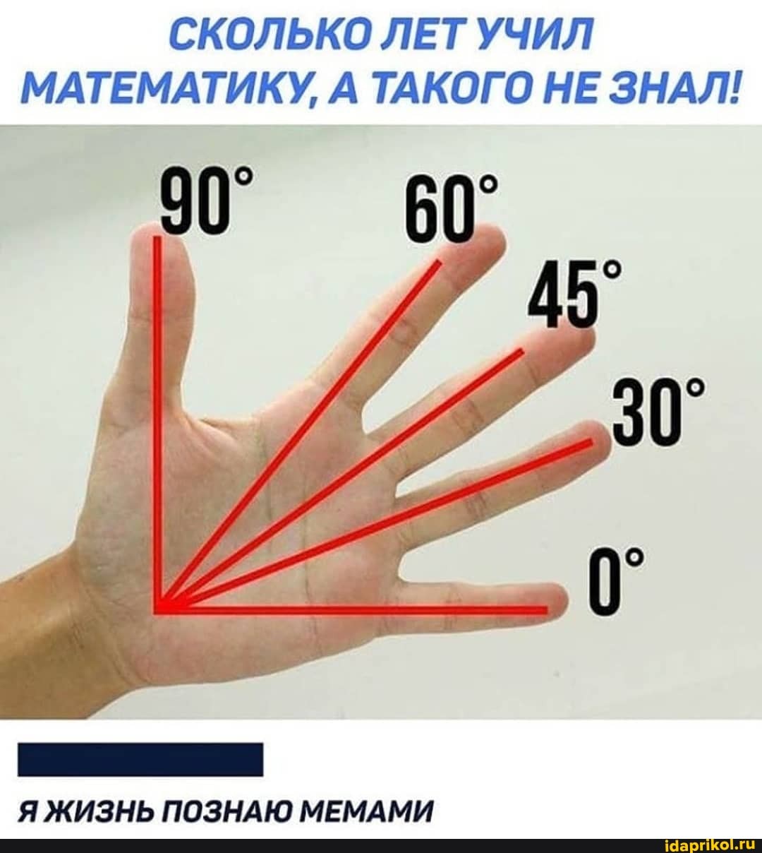 СКОЛЬКО ЛЕТ УЧИЛ
МАТЕМАТИКУ, А ТАКОГО НЕ ЗНАЛ!
Я ЖИЗНЬ ПОЗНАЮ МЕМАМИ