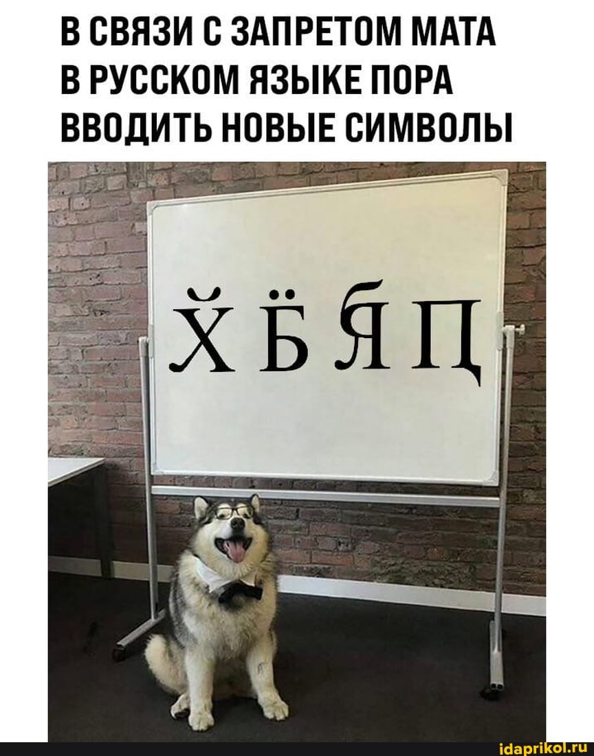 В СВЯЗИ С ЗАПРЕТОМ МАТА В РУССКОМ ЯЗЫКЕ ПОРА ВВОДИТЬ НОВЫЕ СИМВОЛЫ