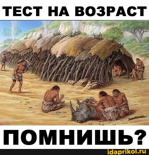 ТЕСТ НА ВОЗРАСТ
ПОМНИШЬ?