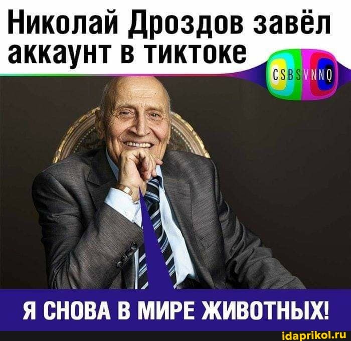 Николай Дроздов завёл
аккаунт в тикток
Я СНОВА В МИРЕ ЖИВОТНЫХ!