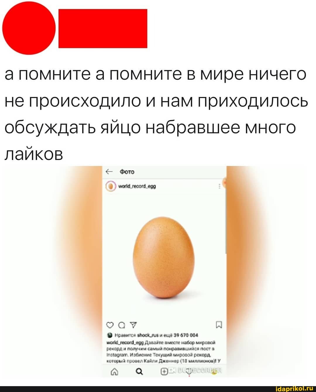 а помните а помните в мире ничего
не происходило и нам приходилось
обсуждать яйцо набравшее много
лайков