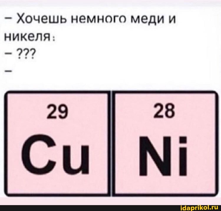 Хочешь немного меди и
никеля:
ЕЕ
29
Си