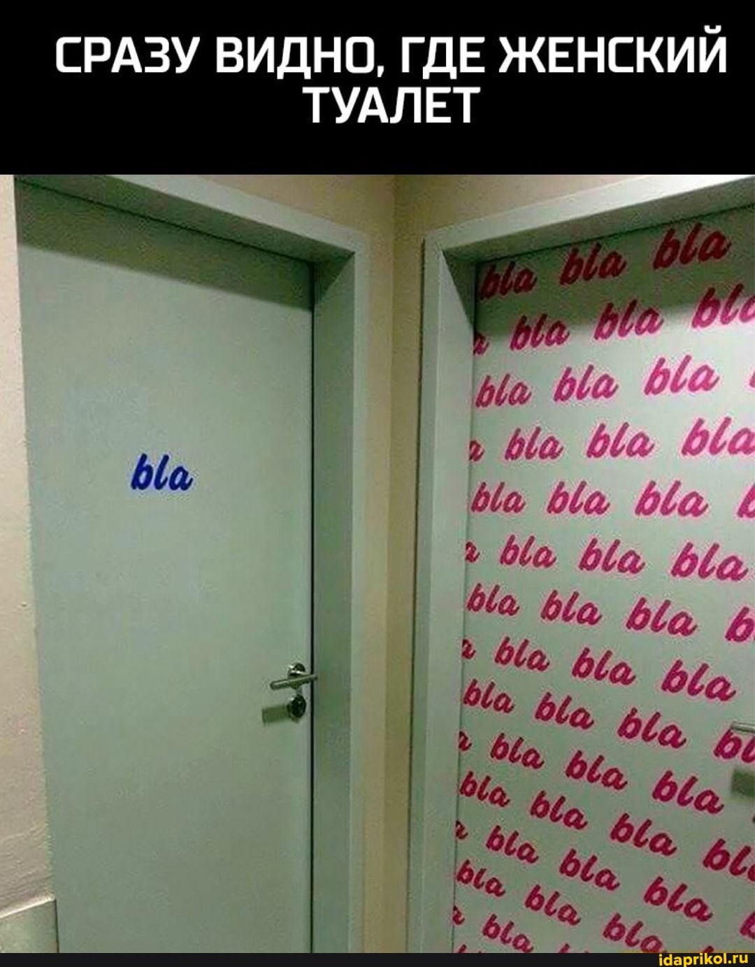 СРАЗУ ВИДНО, ГДЕ ЖЕНСКИЙ ТУАЛЕТ