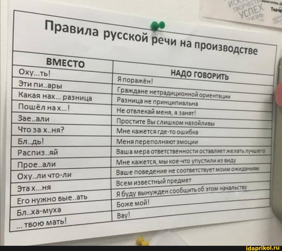 НАДО Япоражён! ОВОРИТЬ
Граждане нетрадиционной ориентации
Разницане принципиальна
Не отвлекай меня, я занят!
Простите Вы слишком назойливы
Мне кажется где-то ошибка
Меня переполняют эмоции
Ваша мера ответственности оставляет желать,
I Ваше поведение не соответствует моим ожиданиям
Г оху.личто-ли Всем известный предмет
буду вынужден сообщить этом начал го
мать!
Какая нах... разница
Пошёл нах...
Зае.али
Что за
об этом начал
