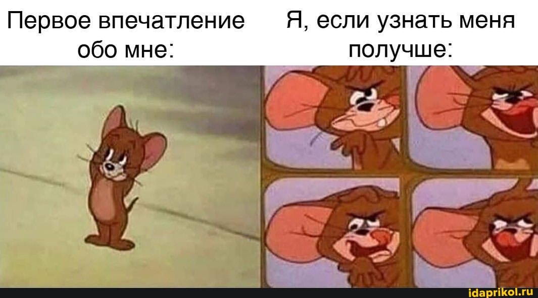 Первое впечатление Я, если узнать меня обо мне: получше: