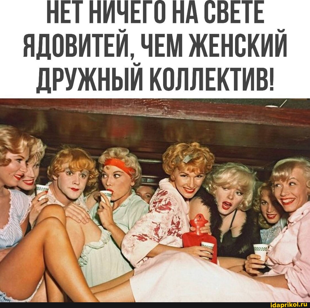 женский коллектив  НЕТ НИЧЕГО НА СБЕТЕ ЯДОВИТЕЙ, ЧЕМ ЖЕНСКИЙ ДРУЖНЫЙ КОЛЛЕКТИВ! - АйДаПрикол
