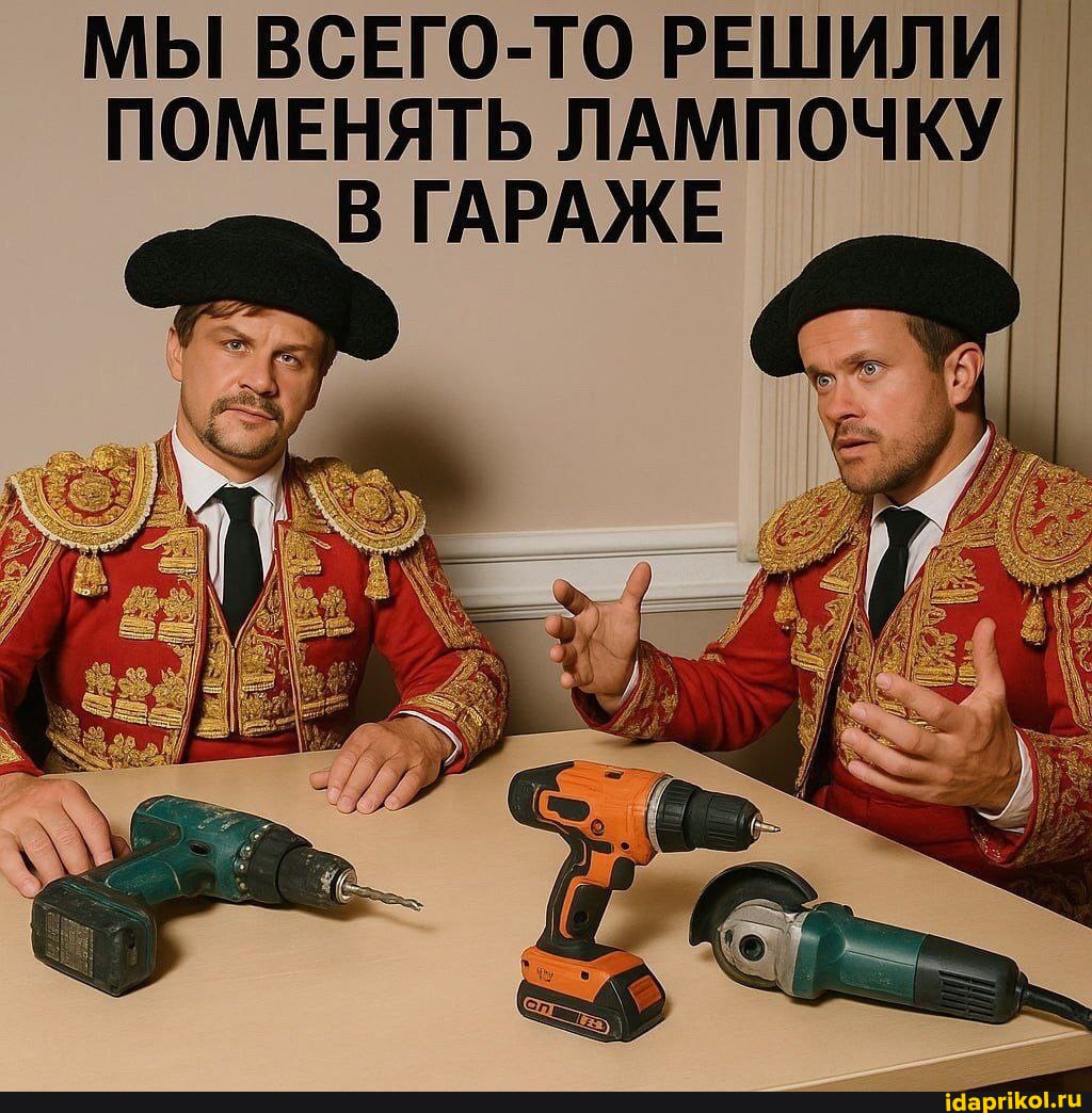 МЫ ВСЕГО-ТО РЕШИЛИ ПОМЕНЯТЬ ЛАМПОЧКУ В ГАРАЖЕ - АйДаПрикол