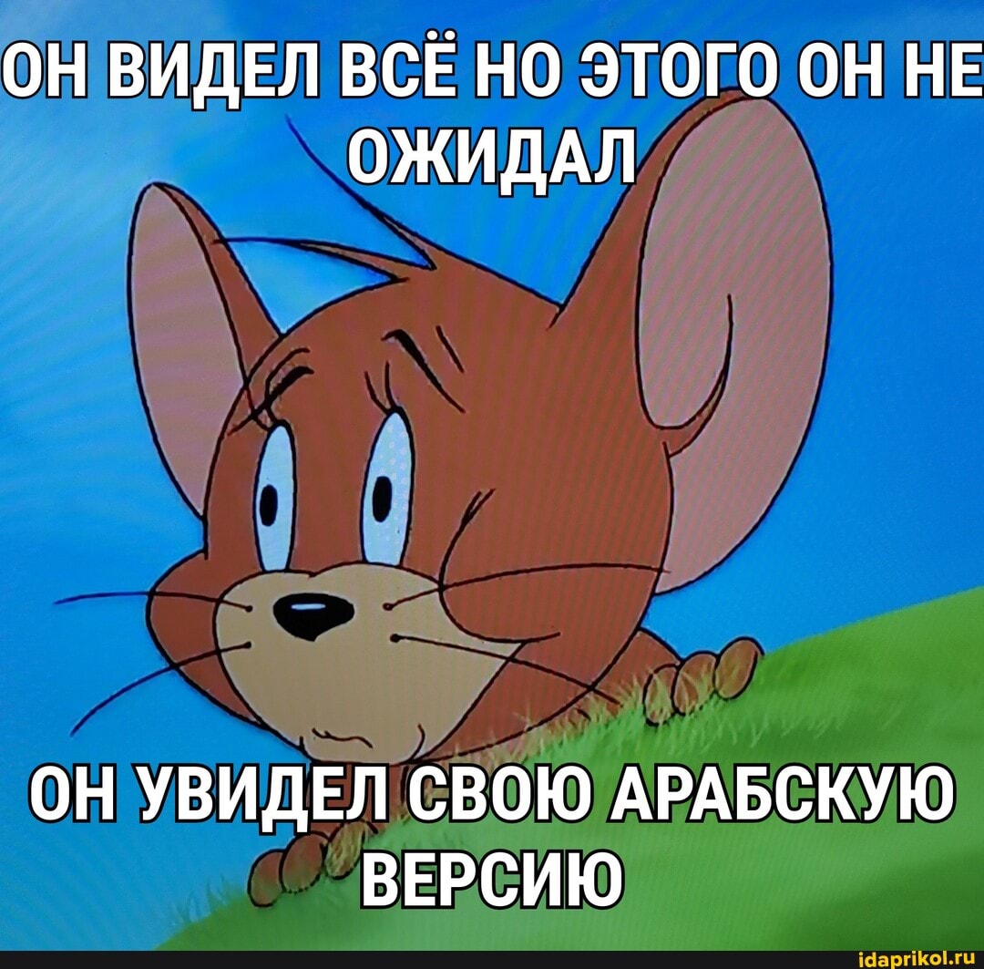 ОН ВИДЕЛ ВСЁ НО ЭТОГО ОН НЕ ОЖИДАЛ
ОН УВИДЕЛ СВОЮ АРАБСКУЮ ВЕРСИЮ