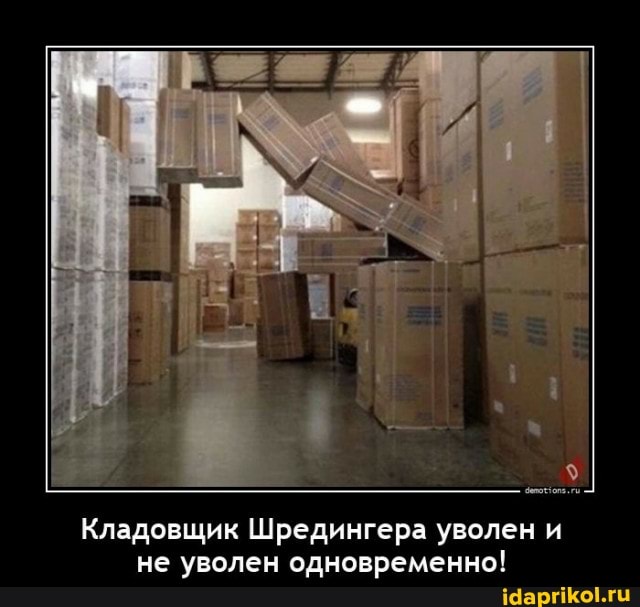 Кладовщик Шредингера уволен и не уволен одновременно!